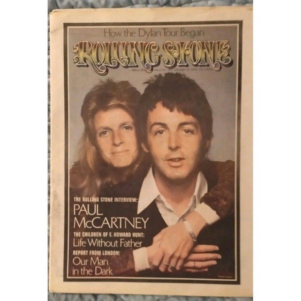 Rolling Stone Magazine January 31 1974 Paul McCartney Bob Dylan Issue Rock Pop